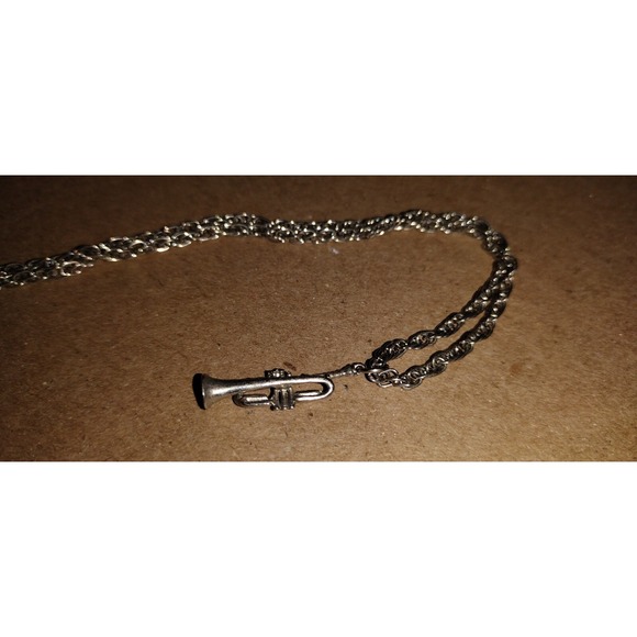 Silver Musical Instrument With Chain - Picture 2 of 4